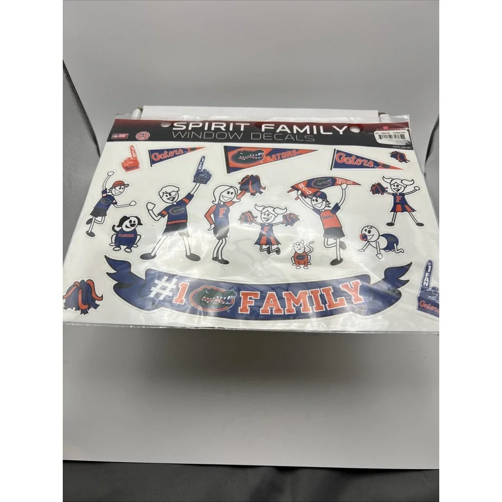 UNIVERSITY OF‎ FLORIDA GATORS FAMILY WINDOW DECAL SHEET NEW Large Sheet